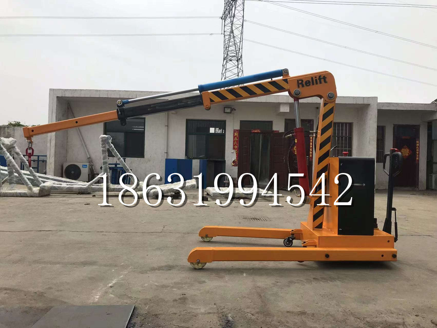 额尔古纳市久征定做3吨三轮随车吊 农用园林绿化移树吊 平板工程用小吊机